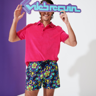 Bild von Herren Andere Uni - Solid Polohemd aus Frottee für Herren, Pink Details Ansicht 1 Bild von Herren Andere Uni - Solid Polohemd aus Frottee für Herren, Pink Details Ansicht 1