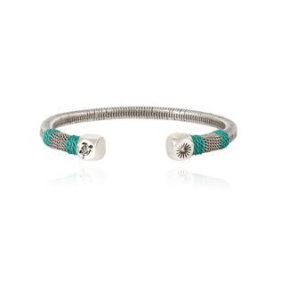 foto di Altri Unita - Braccialetto in argento Jonc - Vilebrequin x Gas Bijoux, Veronese green vista frontale foto di Altri Unita - Braccialetto in argento Jonc - Vilebrequin x Gas Bijoux, Veronese green vista frontale