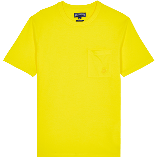 Imagen de Hombre Autros Liso - Camiseta de algodón orgánico de color liso para hombre, Limon vista frontal Imagen de Hombre Autros Liso - Camiseta de algodón orgánico de color liso para hombre, Limon vista frontal