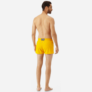 Men Short classic Solid - Men short and fitted stretch swimtrunks solid, Mango backworn Men Short classic Solid - Men short and fitted stretch swimtrunks solid, Mango backworn
