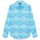 Herren Andere Bedruckt - Urchins Unisex Sommerhemd aus Baumwollvoile, Aquamarin blau Vorderansicht