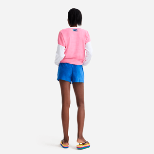 Women Others Solid - Women terry cloth shortie solid - Vilebrequin x JCC+ - Limited Edition, Sea blue backworn Women Others Solid - Women terry cloth shortie solid - Vilebrequin x JCC+ - Limited Edition, Sea blue backworn
