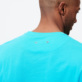 Hombre Autros Liso - Camiseta de algodón orgánico de color liso para hombre, Celeste detalles vista 1