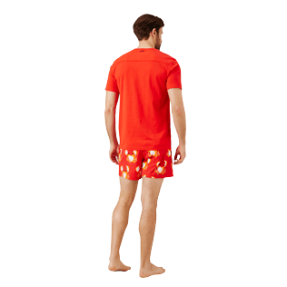 Hombre Autros Liso - Camiseta de punto de algodón pima en color liso para hombre, Medicis red backworn Hombre Autros Liso - Camiseta de punto de algodón pima en color liso para hombre, Medicis red backworn