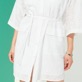 Mujer Autros Bordado - Vestido camisero de algodón con bordado inglés para mujer, Blanco detalles vista 3