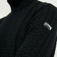 Men Others Solid - Men Cotton Cashmere Turtle Neck Sweater, Navy details view 1