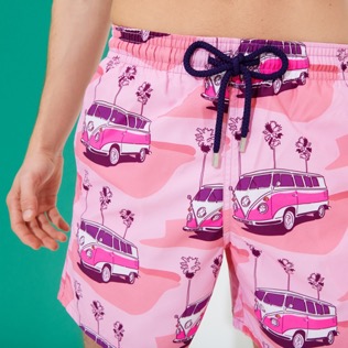 Picture of Men Classic Printed - Men Swimwear 1992 On The Road, Pink litchi details view 1 Picture of Men Classic Printed - Men Swimwear 1992 On The Road, Pink litchi details view 1