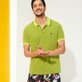 Herren Andere Uni - Solid Polohemd aus Baumwollpikee für Herren, Lemongrass Vorderseite getragene Ansicht Herren Andere Uni - Solid Polohemd aus Baumwollpikee für Herren, Lemongrass Vorderseite getragene Ansicht