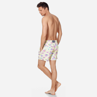 Uomo Classico Stampato - Costume da bagno uomo Jeux de Plage, Giallo backworn Uomo Classico Stampato - Costume da bagno uomo Jeux de Plage, Giallo backworn