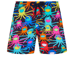 Boys Others Printed - Boys Swimwear Stretch Multicolore Medusa, Navy front view