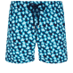 Men Others Printed - Men Swim Trunks Blurred Turtles, Navy front view