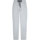Men Others Solid - Men Cotton and Linen Stretch Comfort Pants Solid, Cement front view