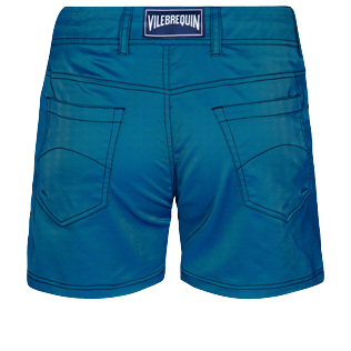 Men Flat belts Solid - Men Swim Trunks Flat Belt Solid, Azure back Men Flat belts Solid - Men Swim Trunks Flat Belt Solid, Azure back