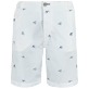 Men Others Printed - Men Chino embroidered Bermuda Shorts 2009 Les Requins, White front view