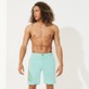 Men Others Solid - Men Jogging Gabardine Bermuda Shorts, Lazulii blue front worn view