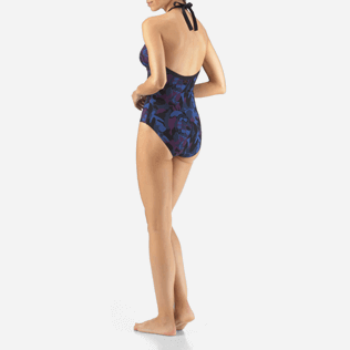 Women One Piece Printed - Camouflage Turtles One piece, Plum backworn Women One Piece Printed - Camouflage Turtles One piece, Plum backworn