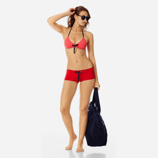 Damen Shorty Uni - Neopren Shortie-Bikinihose für Damen, Red polish supp2 Damen Shorty Uni - Neopren Shortie-Bikinihose für Damen, Red polish supp2