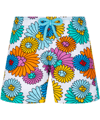 Boys Others Printed - Boys Swimwear Marguerites, White front view