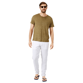 Men Others Solid - Men Linen Jersey T-Shirt Solid, Heather sycamore supp2 Men Others Solid - Men Linen Jersey T-Shirt Solid, Heather sycamore supp2
