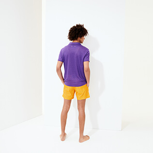 Hombre Autros Liso - Polo en punto de lino de color liso para hombre, Bengal backworn Hombre Autros Liso - Polo en punto de lino de color liso para hombre, Bengal backworn