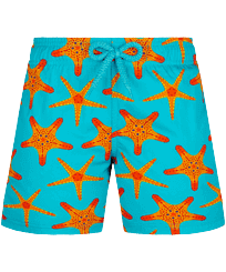 Starfish Dance Stretch-Badeshorts für Jungen Curacao Vorderansicht