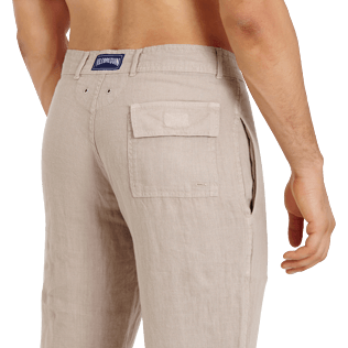 Men Others Solid - Men straight Linen Pants Solid, Safari supp1 Men Others Solid - Men straight Linen Pants Solid, Safari supp1