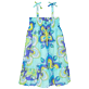 Niñas Autros Estampado - Vestido de algodón con estampado Kaleidoscope para niña, Laguna front Niñas Autros Estampado - Vestido de algodón con estampado Kaleidoscope para niña, Laguna front