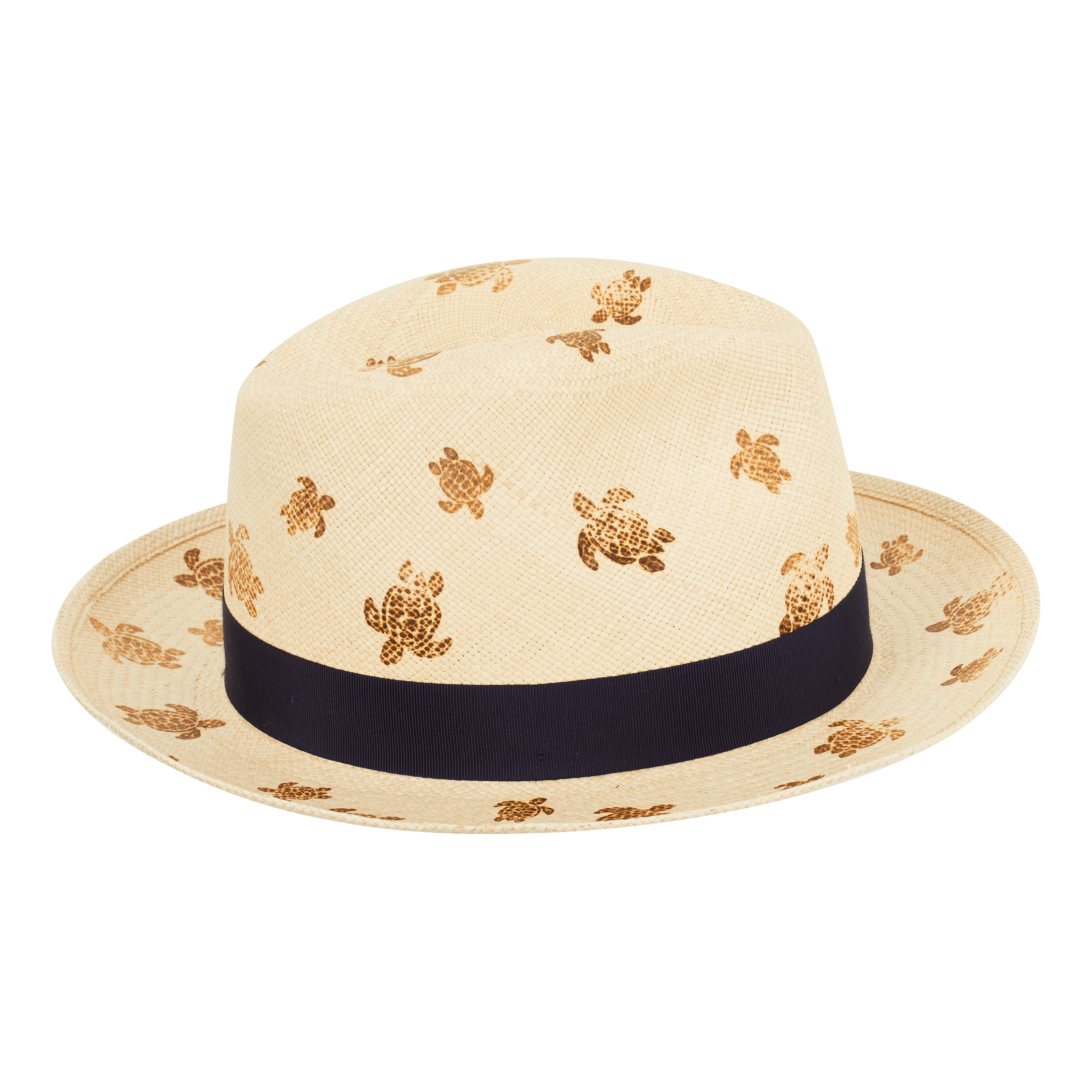 Vilebrequin x Borsalino Turtle Print Straw Hat - Neutral - L