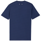 Uomo Altri Unita - T-shirt uomo in cotone biologico tinta unita, Blu marine vista posteriore
