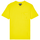 Uomo Altri Unita - T-shirt uomo in cotone biologico tinta unita, Limone vista frontale