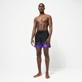 Men Others Printed - Men Swim Trunks Hot Rod 360° - Vilebrequin x Sylvie Fleury, Black front worn view