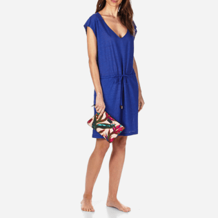 Femme AUTRES Uni - Robe courte en Jersey de lin Femme Unie, Bleu neptune supp3 Femme AUTRES Uni - Robe courte en Jersey de lin Femme Unie, Bleu neptune supp3