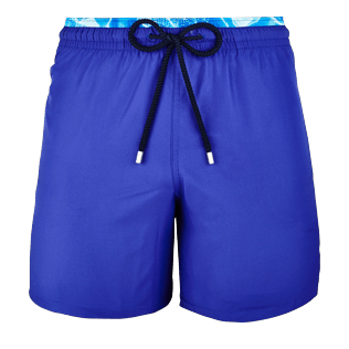 Men Classic / Moorea Solid - Men Lightweight and Packable Swimtrunks Solid and Splash, Neptune blue front Men Classic / Moorea Solid - Men Lightweight and Packable Swimtrunks Solid and Splash, Neptune blue front