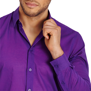 Andere Uni - Unisex Solid Hemd aus Baumwollschleier, Pflaume supp1 Andere Uni - Unisex Solid Hemd aus Baumwollschleier, Pflaume supp1