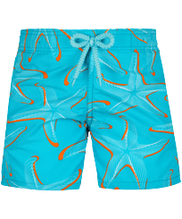 Boys Others Printed - Boys Swim Trunks 1997 Starlettes, Ming blue front view