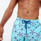 Men Long classic Printed - Men Long Ultra-light and packable Swim Trunks Starfish Dance, Lazulii blue details view 2