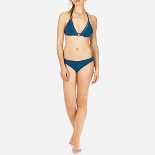 Mujer Braguitas Liso - Braguitas de bikini de talle alto Tuxedo para mujer, Spray frontworn Mujer Braguitas Liso - Braguitas de bikini de talle alto Tuxedo para mujer, Spray frontworn
