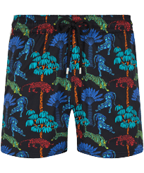 Men Others Printed - Men Stretch Swimwear Tiger Leap, Black front view