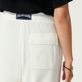 Men Others Solid - Unisex Terry Jacquard Elastic Belt Pants, Chalk details view 5