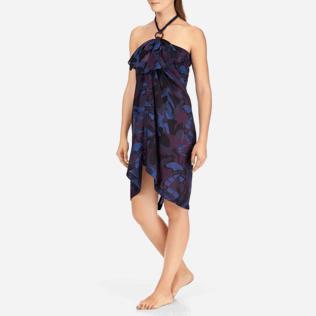 Women Dresses Printed - Camouflage Turtles Skirt Pareo, Plum supp3 Women Dresses Printed - Camouflage Turtles Skirt Pareo, Plum supp3