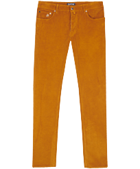 Men Others Solid - Men Corduroy 1500 lines Pants Solid, Tobacco front view