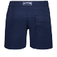 Uomo Altri Unita - Costume da bagno uomo elasticizzato con girovita piatto tinta unita, Blu marine vista posteriore