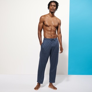 Men Others Solid - Unisex Linen Pants Solid, 371 frontworn Men Others Solid - Unisex Linen Pants Solid, 371 frontworn