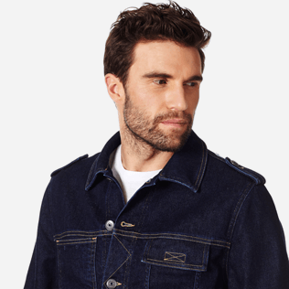 Men Others Solid - Men Denim Tracker Jacket, Dark denim w1 supp1 Men Others Solid - Men Denim Tracker Jacket, Dark denim w1 supp1