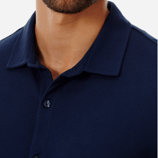 Homme AUTRES Uni - Chemise Coton Piqué Homme Massimo Vitali, Bleu marine supp1 Homme AUTRES Uni - Chemise Coton Piqué Homme Massimo Vitali, Bleu marine supp1