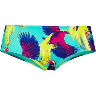 Mujer Braguitas Estampado - Braguitas de bikini con estampado Birds of Paradise para mujer, Veronese green front Mujer Braguitas Estampado - Braguitas de bikini con estampado Birds of Paradise para mujer, Veronese green front