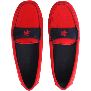 Women Others Solid - Women Very soft Daim Loafers Solid, Red polish front Women Others Solid - Women Very soft Daim Loafers Solid, Red polish front