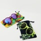 Autros Liso - Gafas de sol de color liso unisex, Limoncillo detalles vista 4