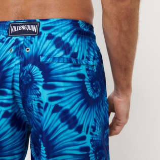 Men Short classic Printed - Men Swimwear Long Ultra-light and packable Nautilius Tie & Dye, Azure details view 2