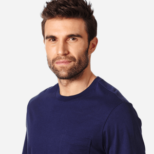 Men Others Solid - Men Pima Cotton Jersey T-Shirt Solid, Navy supp1 Men Others Solid - Men Pima Cotton Jersey T-Shirt Solid, Navy supp1